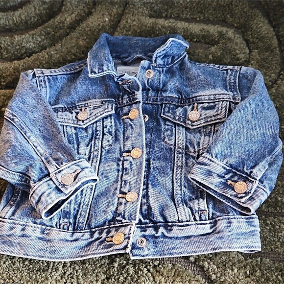 GAP Other - GAP babyGAP Disney Minnie Mouse Blue Denim Button Jacket 12-18 Months